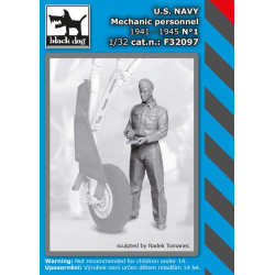 Black Dog F32097 1/32 US NAVY mechanic personnel 1941-45 #1