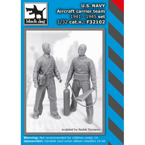 Black Dog F32102 1/32 US NAVY aircraftcarrier team 1941-45 set