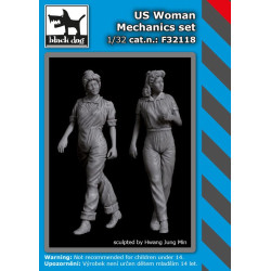 Black Dog F32118 1/32 US woman mechanics set