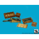 Black Dog F32128 1/32 WW II Luftwaffe bomb Sc 50+crate boxes