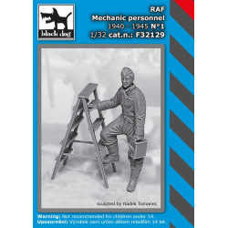 Black Dog F32129 1/32 RAF mechanic personnel 1940-45 #1