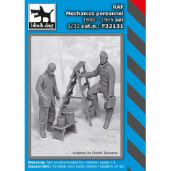 Black Dog F32131 1/32 RAF mechanics personnel 1940-45 set