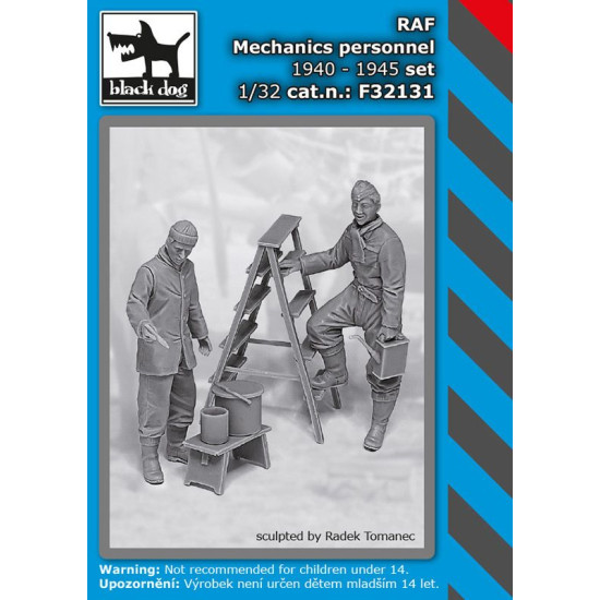 Black Dog F32131 1/32 RAF mechanics personnel 1940-45 set