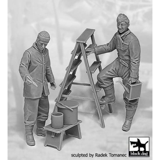 Black Dog F32131 1/32 RAF mechanics personnel 1940-45 set