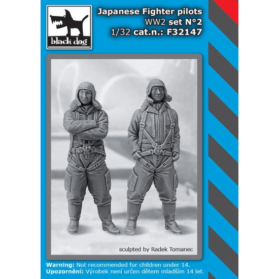 Black Dog F32147 1/32 Japanese fighter pilots WW II set #2