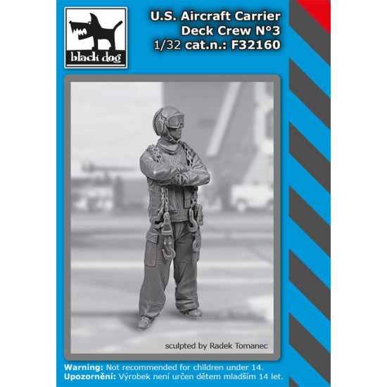 Black Dog F32160 1/32 US aircraft carrier deck crew #3