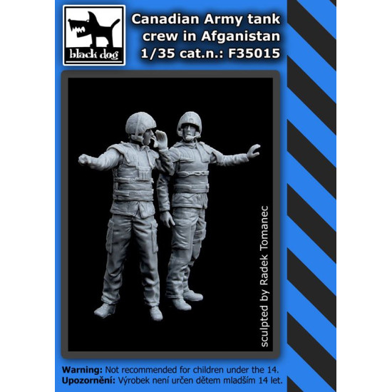 Black Dog F35015 1/35 Canadian army tank crew in Afganistan