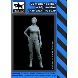 Black Dog F35039 1/35 US woman soldier in Afghanistan