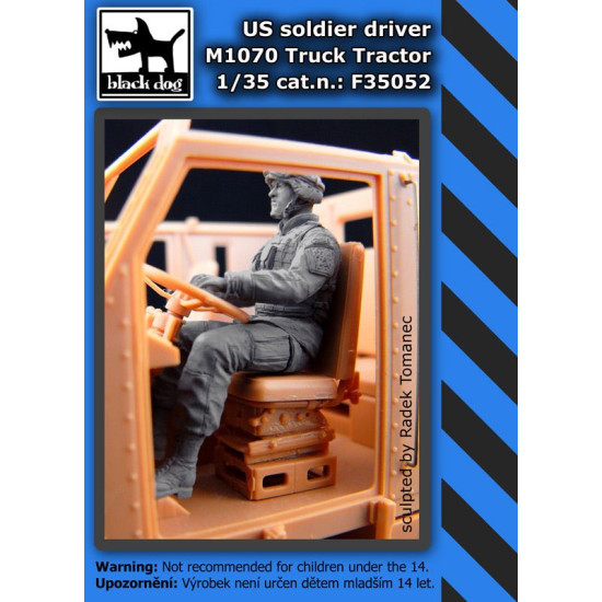 Black Dog F35052 1/35 Us soldier driver M1070 Truck tractor