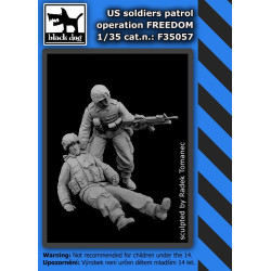 Black Dog F35057 1/35 US soldiers patrol operation FREEDOM