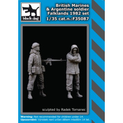 Black Dog F35087 1/35 British Marines plus Argentine soldier