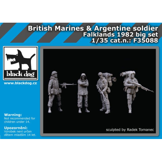 Black Dog F35088 1/35 British Marinesplus Argentine soldier big set