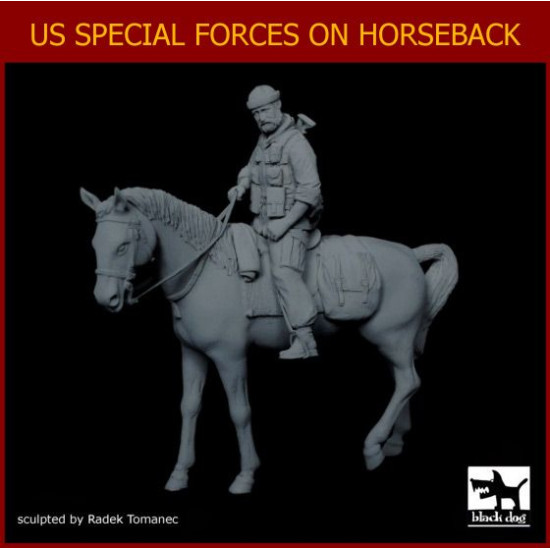 Black Dog F35123 1/35 US Special forces on horse