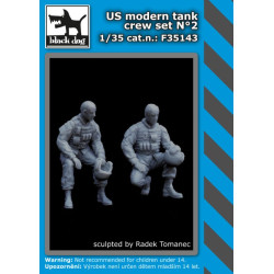 Black Dog F35143 1/35 US modern tank crew set #2