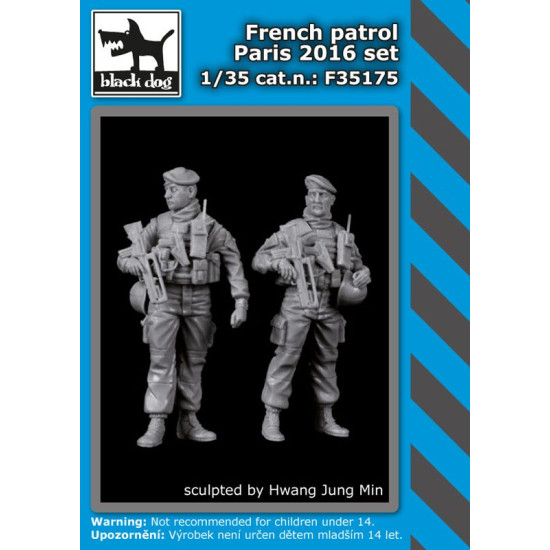 Black Dog F35175 1/35 French patrol Paris 2016 SET Black Dog F35175 1/35 French patrol Paris 2016 SET