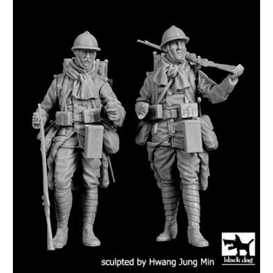Black Dog F35202 1/35 French soldiers WWI set