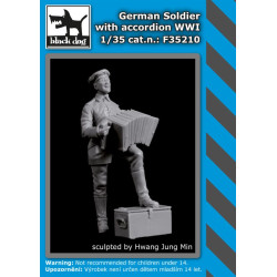 Black Dog F35210 1/35 German soldier with accordion WW I