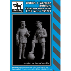 Black Dog F35221 1/35 British+German soldiers Christmas truce WW I