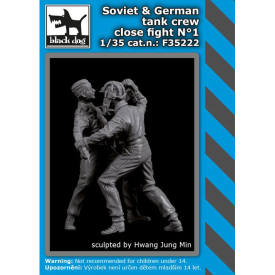 Black Dog F35222 1/35 Soviet + German tank crew close fight #1