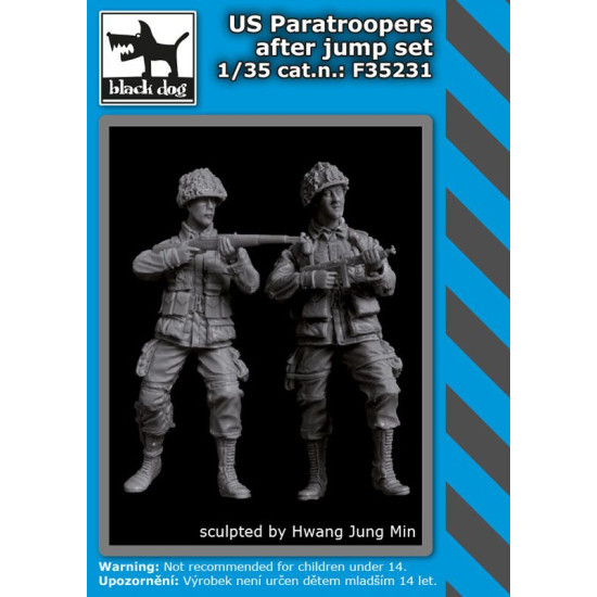 Black Dog F35231 1/35 US paratroopers after jump set