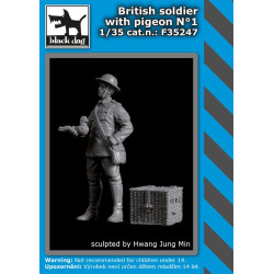 Black Dog F35247 1/35 British soldier with pigeon #1