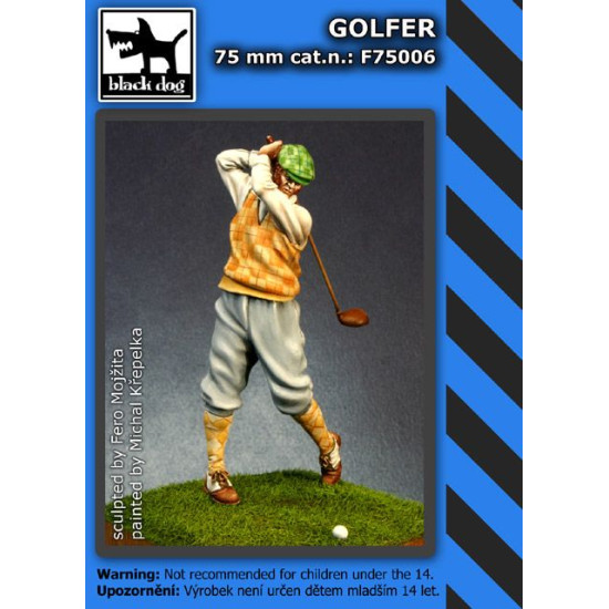 Black Dog F75006 75mm Golfer
