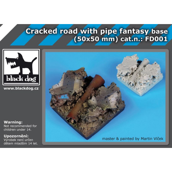 Black Dog FD001 Cracked road with pipe base fantasy base