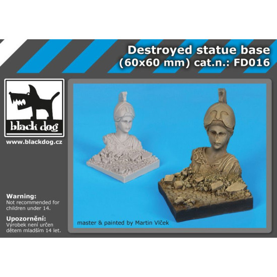 Black Dog FD016 Destroyed statue base