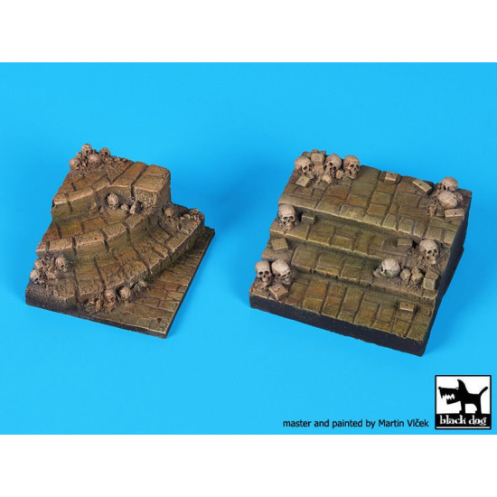 Black Dog Fd019 Stairs With Skulls For 54 Mm Or 1/35 Figures Black Dog Fd019 Stairs With Skulls For 54 Mm Or 1/35 Figures