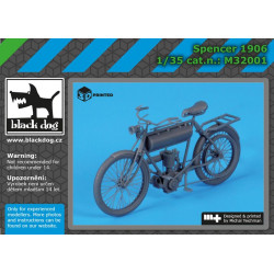 Black Dog M32001 1/32 Spencer 1906 Motorcycle resin 3D Print