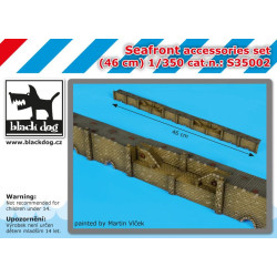 Black Dog S350002 1/350 Seafront accessories set