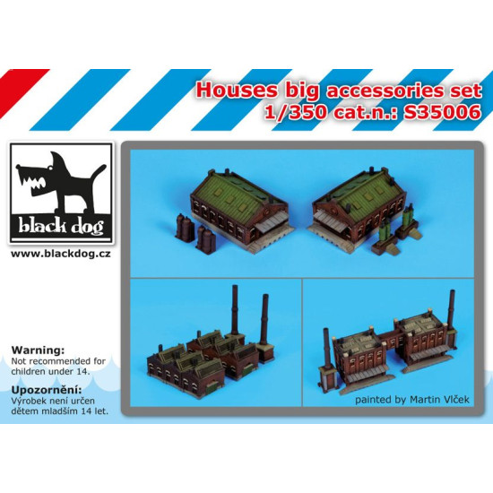 Black Dog S35006 1/350 Houses big accessories set Black Dog S35006 1/350 Houses big accessories set