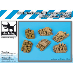 Black Dog S700001 1/700 Port dock set #1