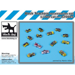 Black Dog S700005 1/700 Deck tractors accessories set