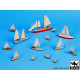 Black Dog S700006 1/700 Sailing boats