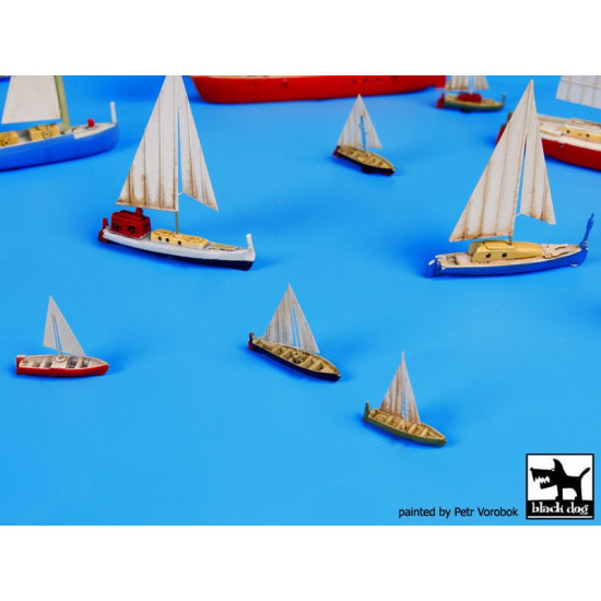 Black Dog S700006 1/700 Sailing boats