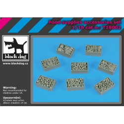 Black Dog T16002 1/16 Food supplies accessories set