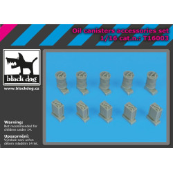 Black Dog T16003 1/16 Oil canister accessories set