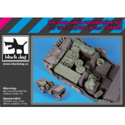 Black Dog T16005 1/16 US Jeep cabin accessories set