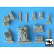 Black Dog T35004 1/35 Semovente M40-75/18 accessories set for Tamiya 17 parts