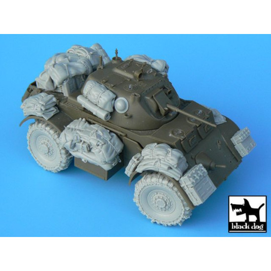 Black Dog T35006 1/35 Staghound Big accessories set for Bronco kit, 23 resin parts