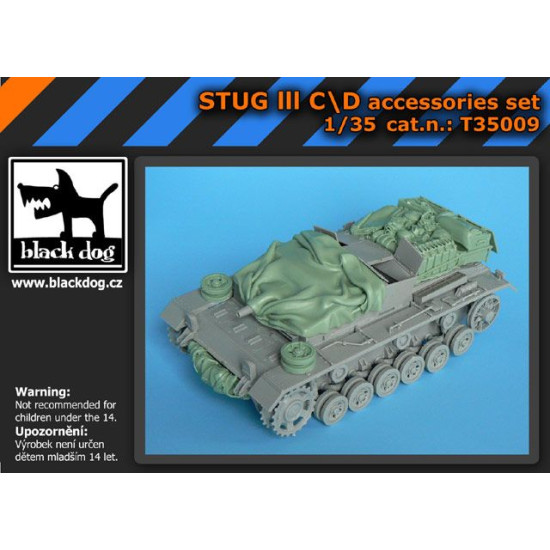 Black Dog T35009 1/35 Stug III C/D accessories set for Dragon