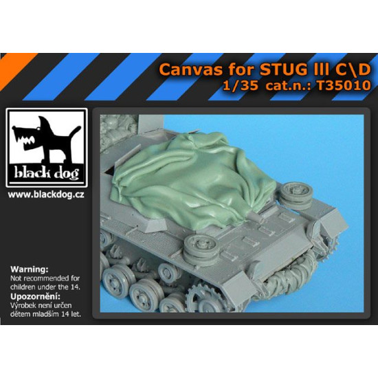 Black Dog T35010 1/35 Canvas for Stug III C/D for Dragon