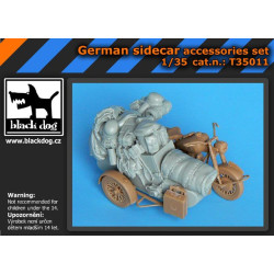 Black Dog T35011 1/35 German sidecar accessories set for Master box