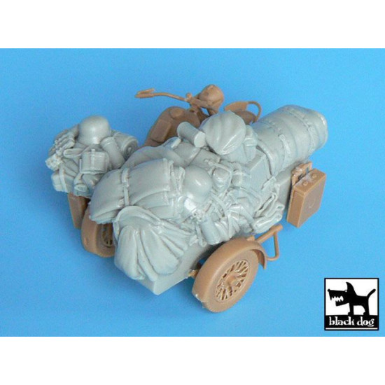 Black Dog T35011 1/35 German sidecar accessories set for Master box