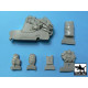 Black Dog T35011 1/35 German sidecar accessories set for Master box