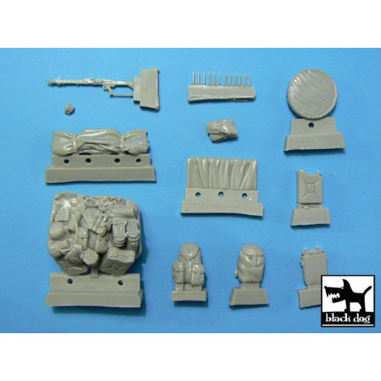 Black Dog T35012 1/35 Schwimmwagen accessories set for Tamiya