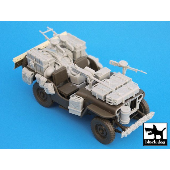 Black Dog T35014 1/35 British Sas Jeep Africa For Tamiya/Italeri