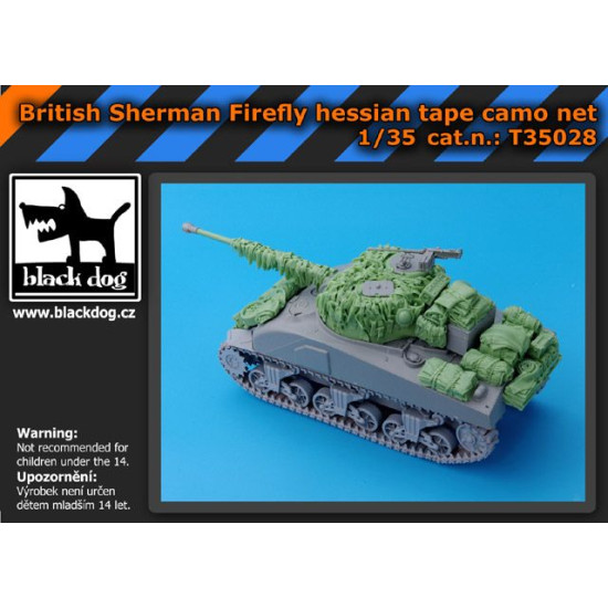 Black Dog T35028 1/35 British Sherman Firefly hessian tape camo net for Dragon