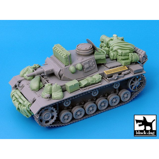 Black Dog T35030 1/35 Pz.Kpfw.III Ausf.N accessories set for Dragon